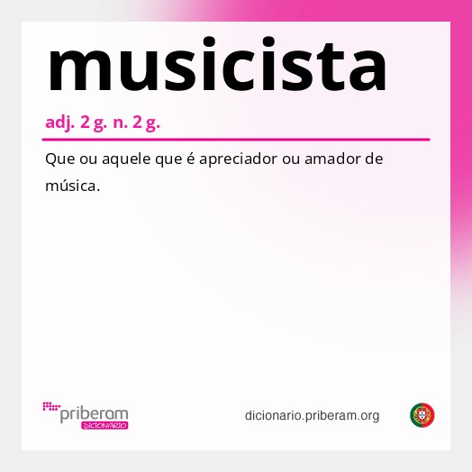 Significado de musicista