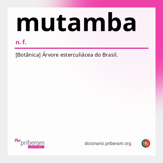 Significado de mutamba