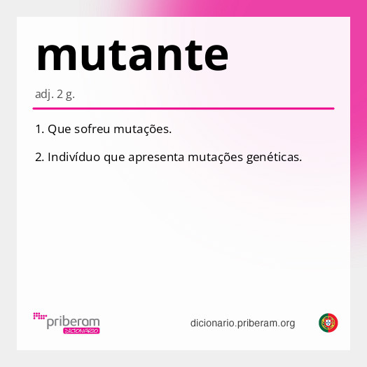 Significado de mutante