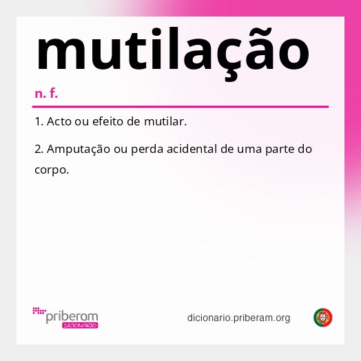Significado de mutilação