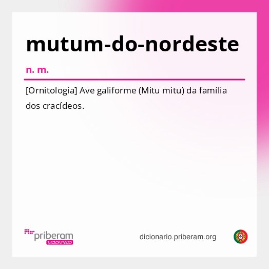 Significado de mutum-do-nordeste