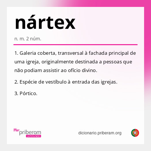 Significado de nártex