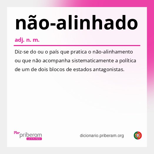 Significado de não-alinhado
