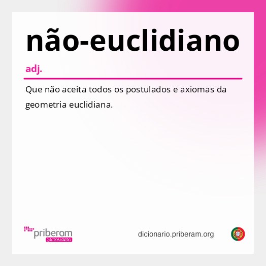 Significado de não-euclidiano