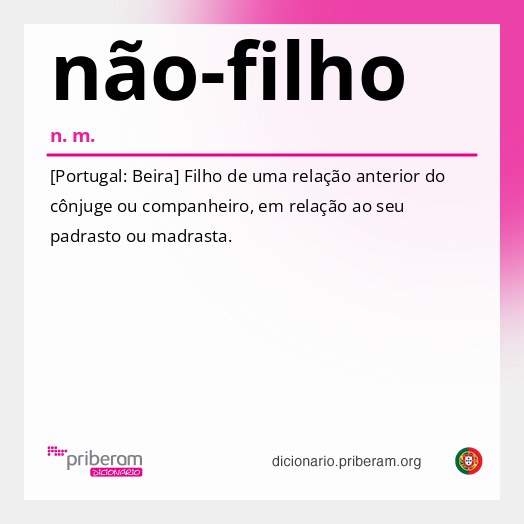 Significado de não-filho