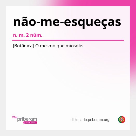 Significado de não-me-esqueças