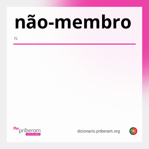 Significado de não-membro