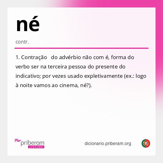 Significado de né