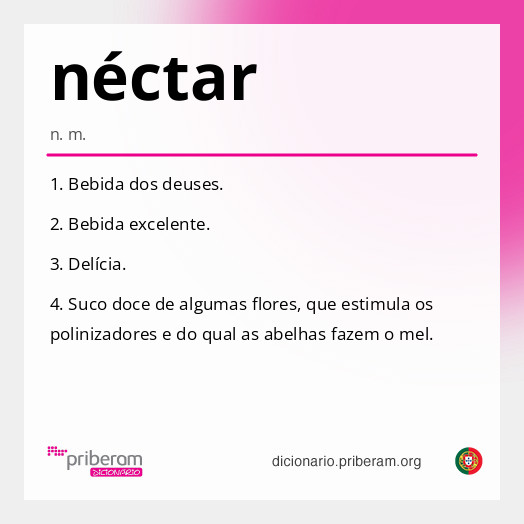 Significado de néctar