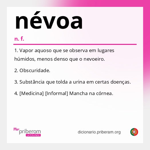 Significado de névoa