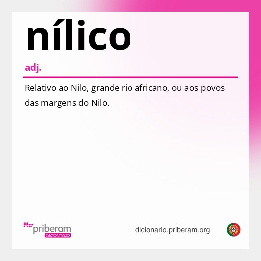 Significado de nílico