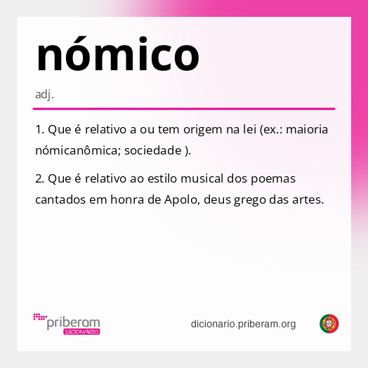 Significado de nómico