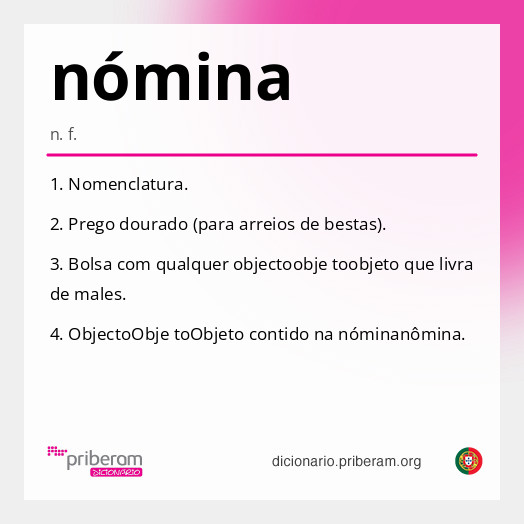 Significado de nómina