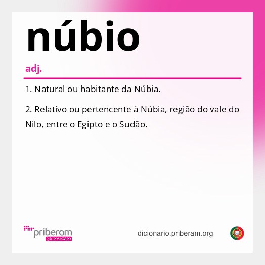 Significado de núbio