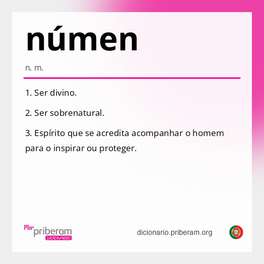 Significado de númen