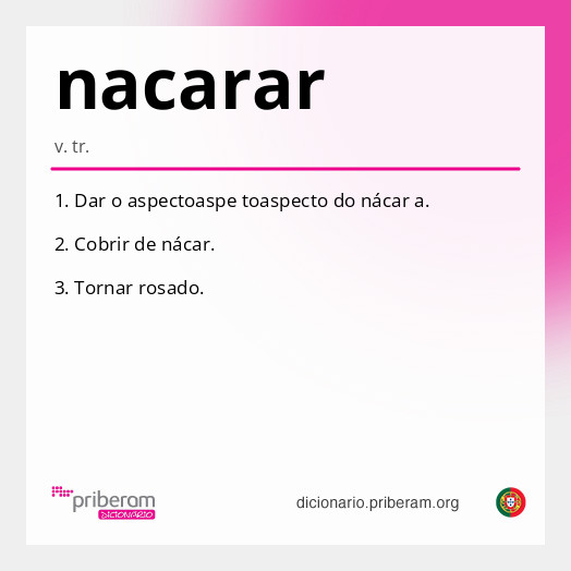 Significado de nacarar