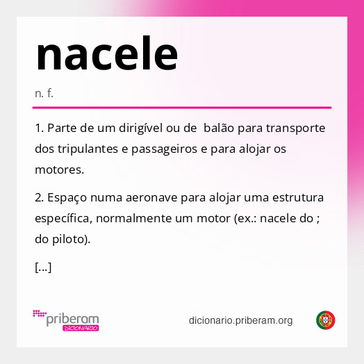 Significado de nacele