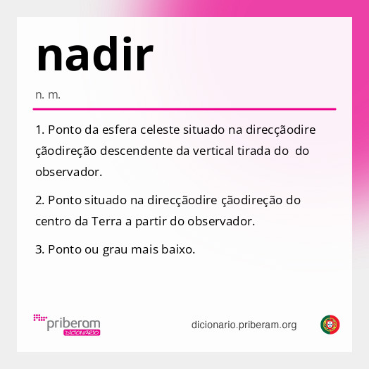 Significado de nadir