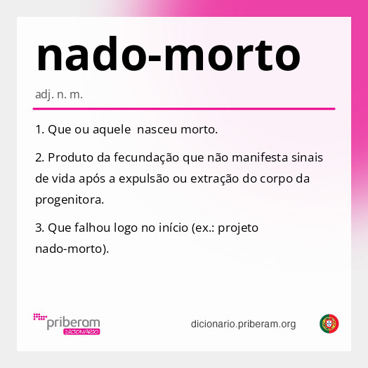 Significado de nado-morto