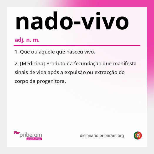 Significado de nado-vivo
