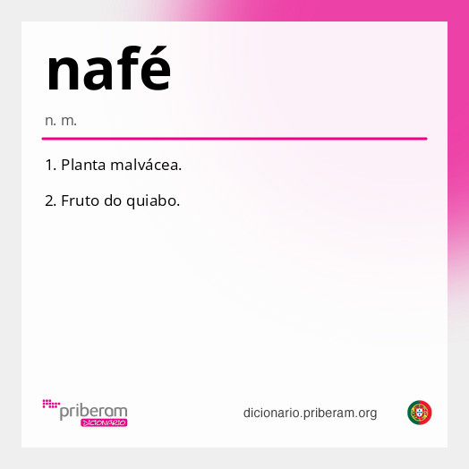 Significado de nafé