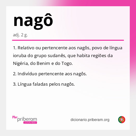 Significado de nagô