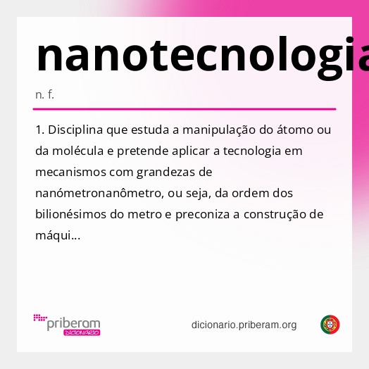 Significado de nanotecnologia