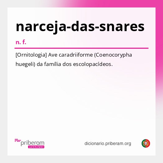 Significado de narceja-das-snares