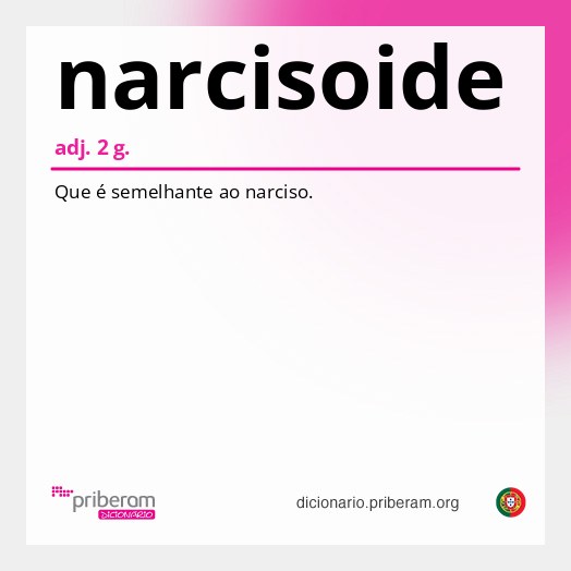 Significado de narcisoide