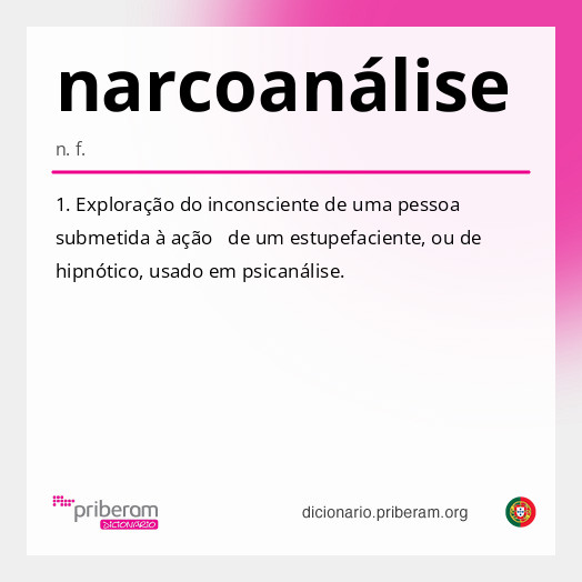 Significado de narcoanálise