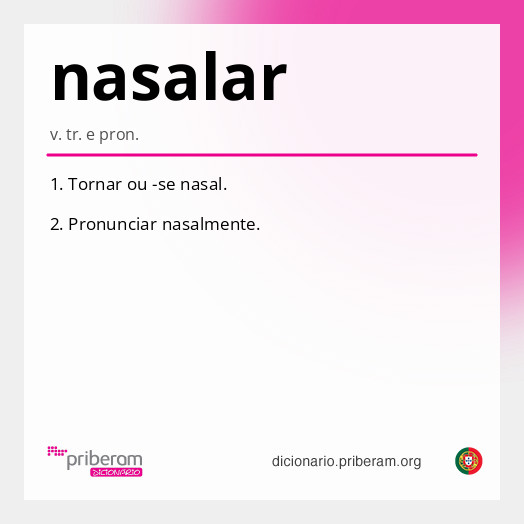 Significado de nasalar