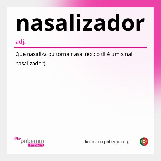 Significado de nasalizador