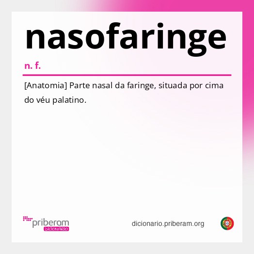 Significado de nasofaringe