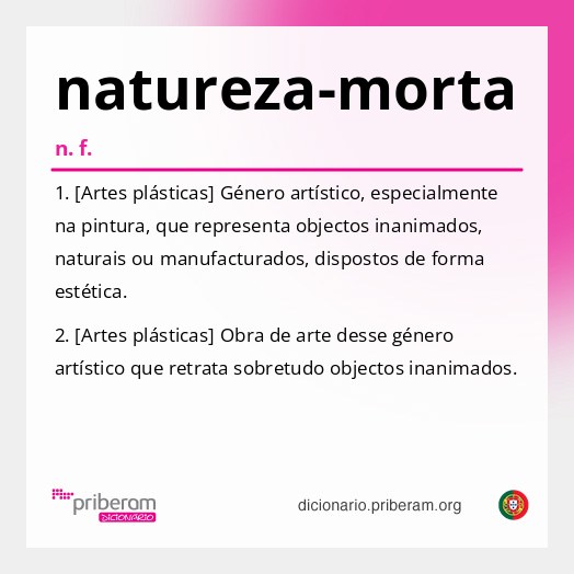 Significado de natureza-morta