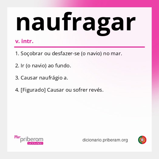 Significado de naufragar