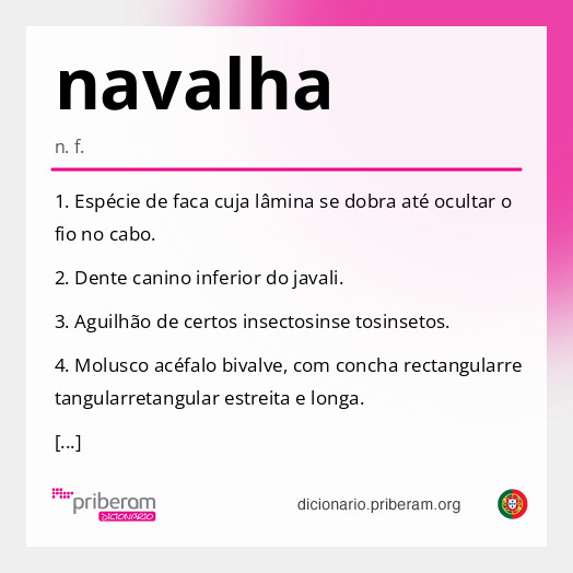 Significado de navalha