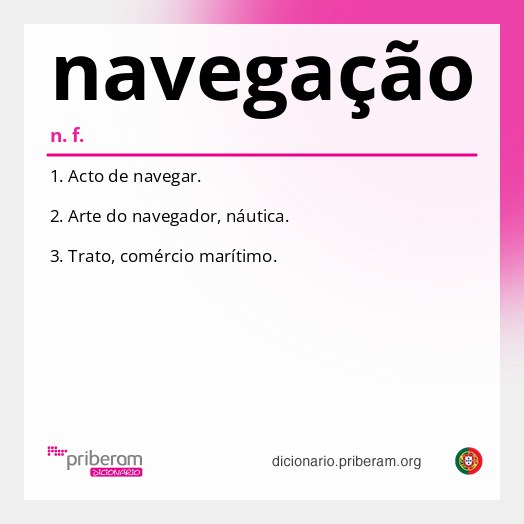 Significado de navegação