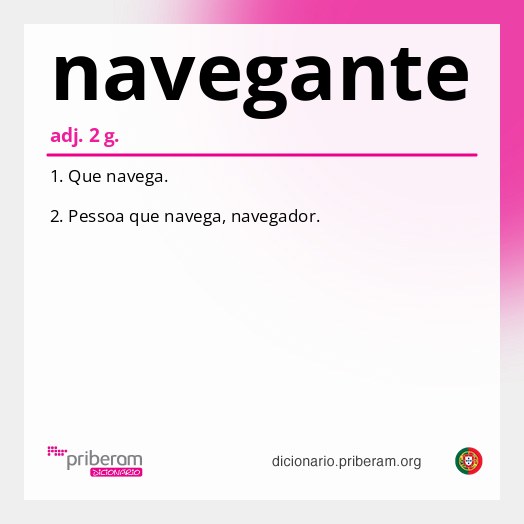 Significado de navegante