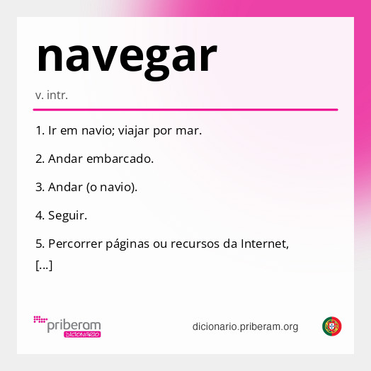 Significado de navegar