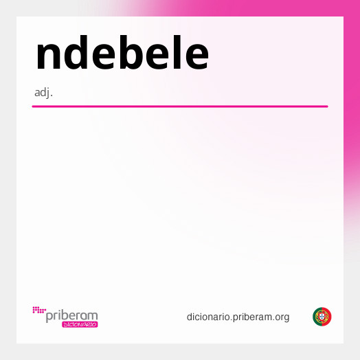 Significado de ndebele