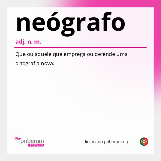 Significado de neógrafo