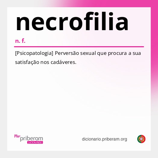Significado de necrofilia