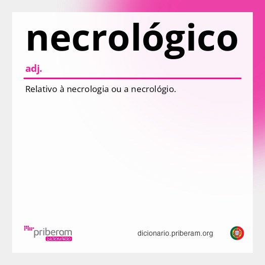 Significado de necrológico