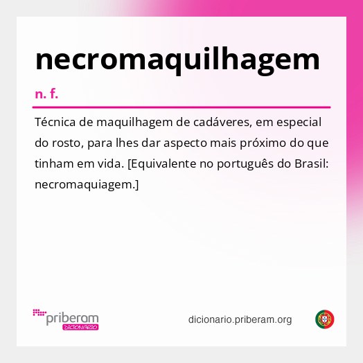 Significado de necromaquilhagem