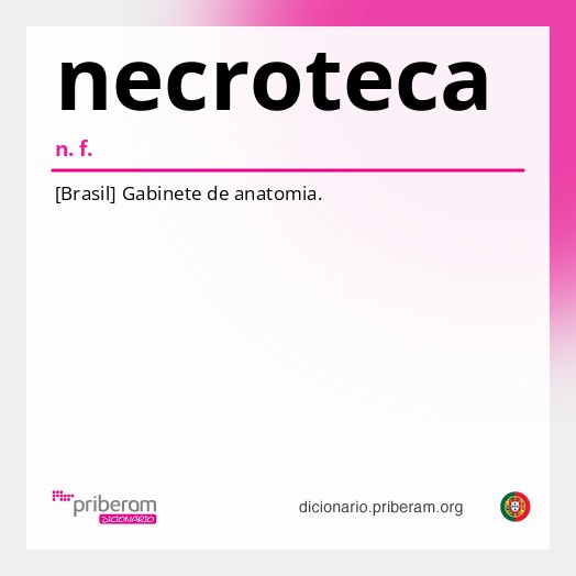 Significado de necroteca