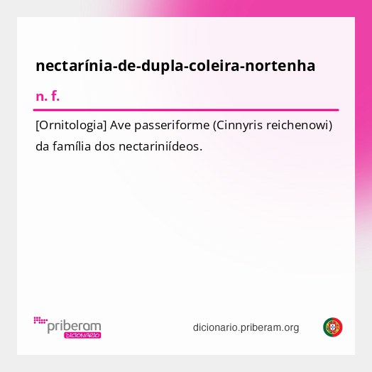 Significado de nectarínia-de-dupla-coleira-nortenha