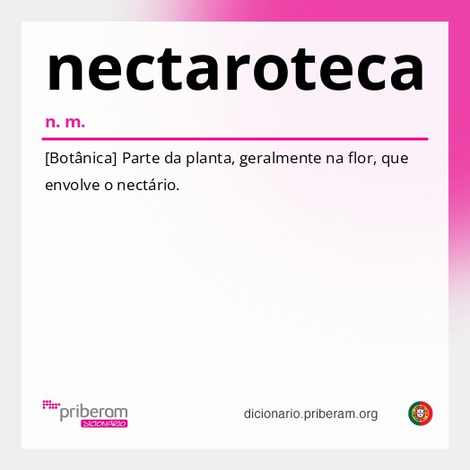 Significado de nectaroteca