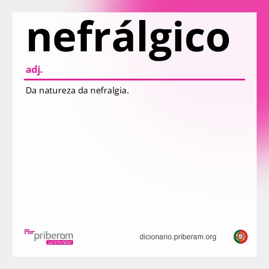 Significado de nefrálgico