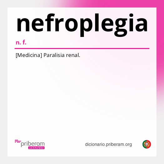 Significado de nefroplegia
