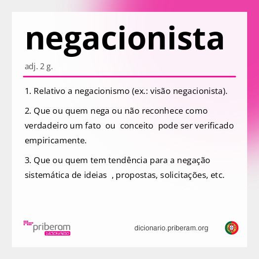 Significado de negacionista